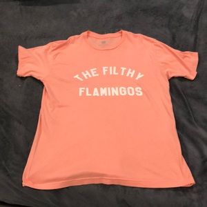 The filthy flamingos tee shirt never been worn